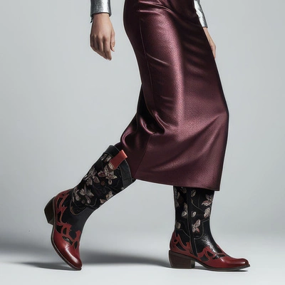 Kozačky LAURA VITA - Ercwinao 19 SL1505-A9A Rouge