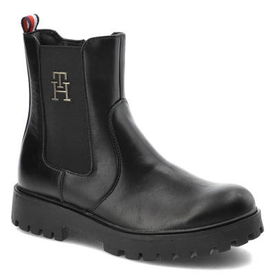 Boty TOMMY HILFIGER - T3A5-32393-1355999-Chelsea Boot Black 999