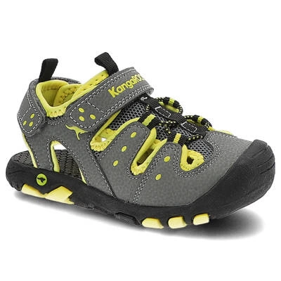 Sandály KANGAROOS - 18731 000 2090 K-Trek Steel Grey/Neon Yellow