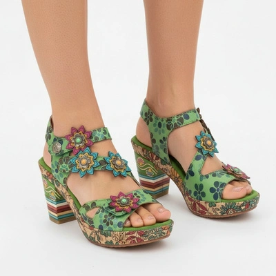 Sandály LAURA VITA - Nellao 33 AS311-33 Vert