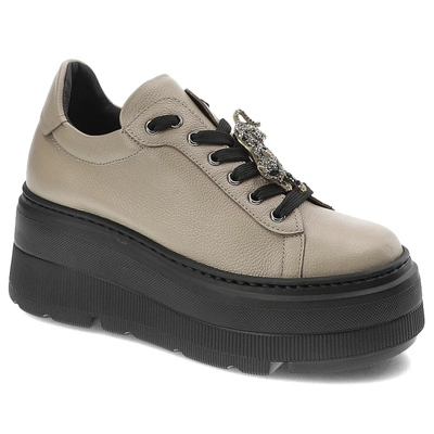 Tenisky KARINO - 5274/022-P Ciemny Beż/Lico