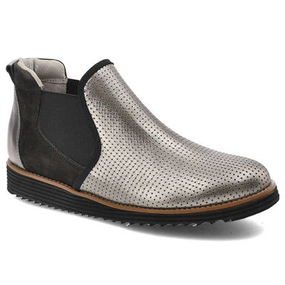 Boty KARINO - 1710/115-P Czarny/Srebrny