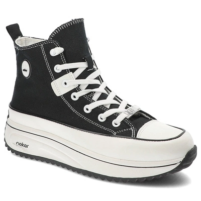 Tenisky RIEKER - 90010-00 Černé