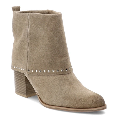 Kotníková KARINO - 5560/001-P Beż/Welur