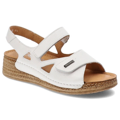 Sandály POLLONUS - 5-1642-005 Bílé