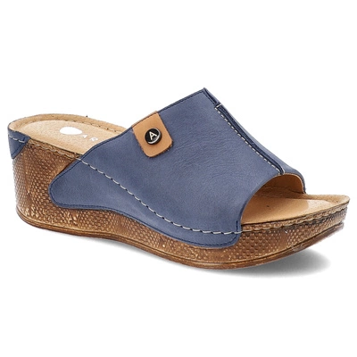 Pantofle ARMODO - 5-0766-039 Niebieski