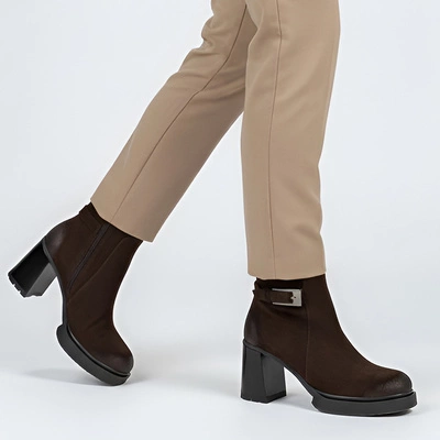 Kotníková Obuv ARMODO - 60569 W.Czekolada+Cn