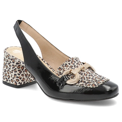 Sandály ARMODO - 1374 Czarny Panterka 272/3205