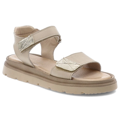 Sandály ARMODO - 40443 V.Taupe+Kryształ Złoto