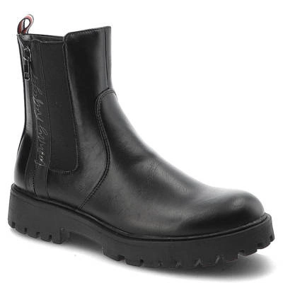 Boty TOMMY HILFIGER - T3A5-32390-1355999-Lace-Up Boot Black 999