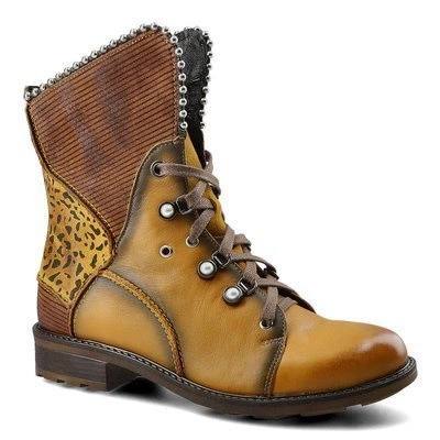 Kotníkové Boty MACIEJKA - 3623A-07/00-3 Żółty