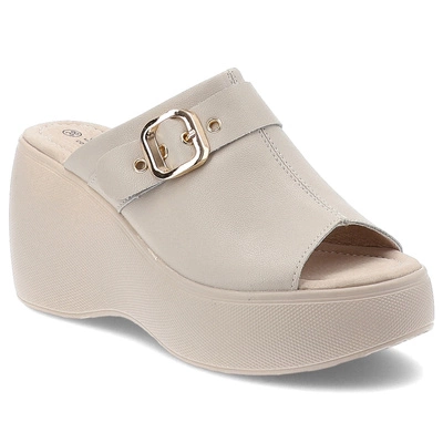 Pantofle S.BARSKI - LR51-542 Beige