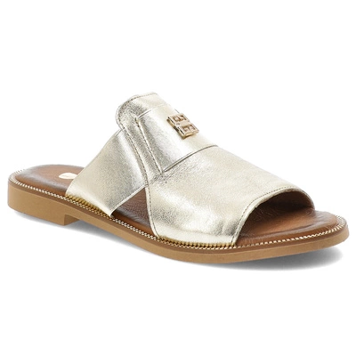 Pantofle ARMODO - 40423 Kryształ Złoto + Zł.