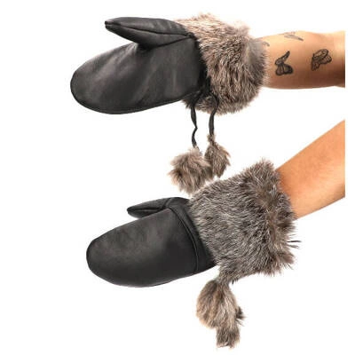 Rukavice LUKA-PELLI - ZARA R01-7 Z Naturalnym Futrem Z Lisa