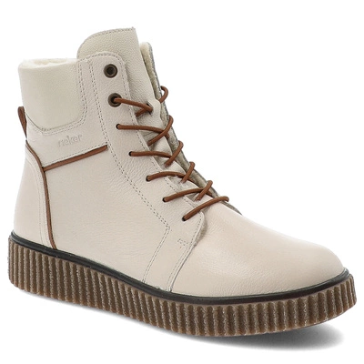 Kotníkové Boty RIEKER - Y4303-80 White