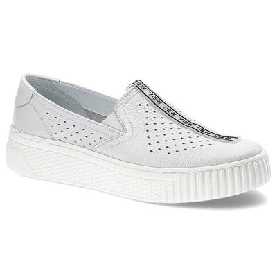 Polobotky POLLONUS - 5-1371-001 Biały Floter/Perforacja