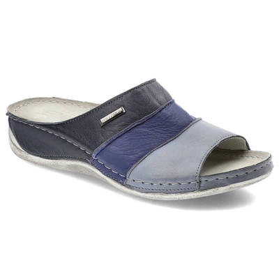 Pantofle POLLONUS - 5-0918 Błękitny/Niebieski/Granatowy