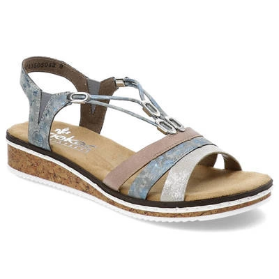Sandály RIEKER - V36G4-40 Blue Combination