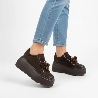 Tenisky CHEBELLO - 5002_-268-000-PSK-S332 Brąz Welur