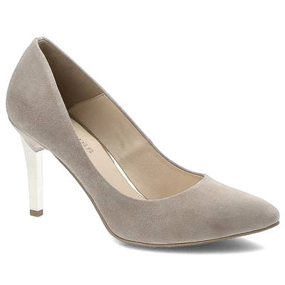 Lodičky DAMISS - DS-531/1/A Cappucino Zamsz