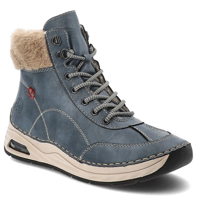 Kotníková Obuv RIEKER - 44530-14 Blue